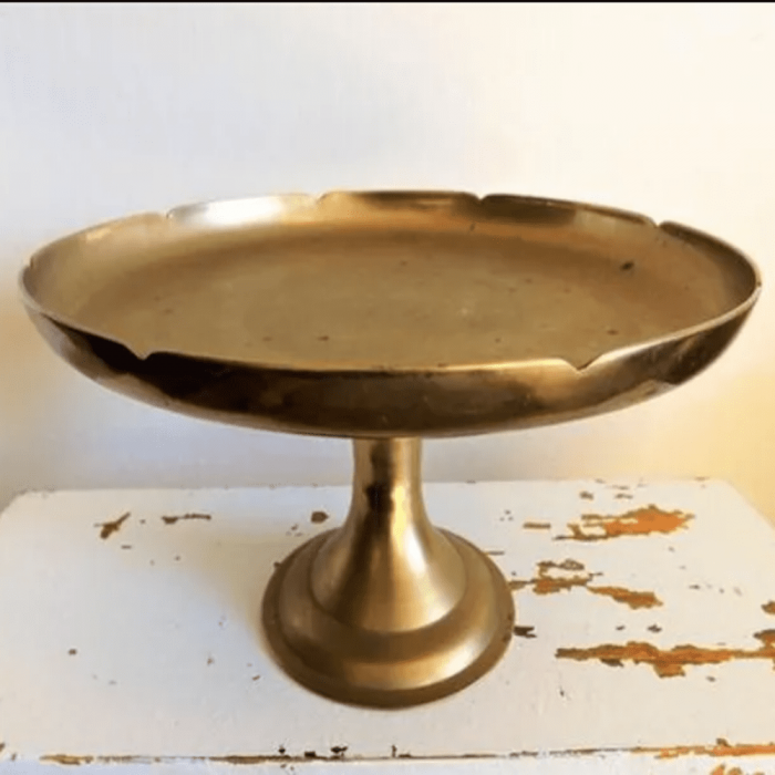 Vintage Brass Cake Stand